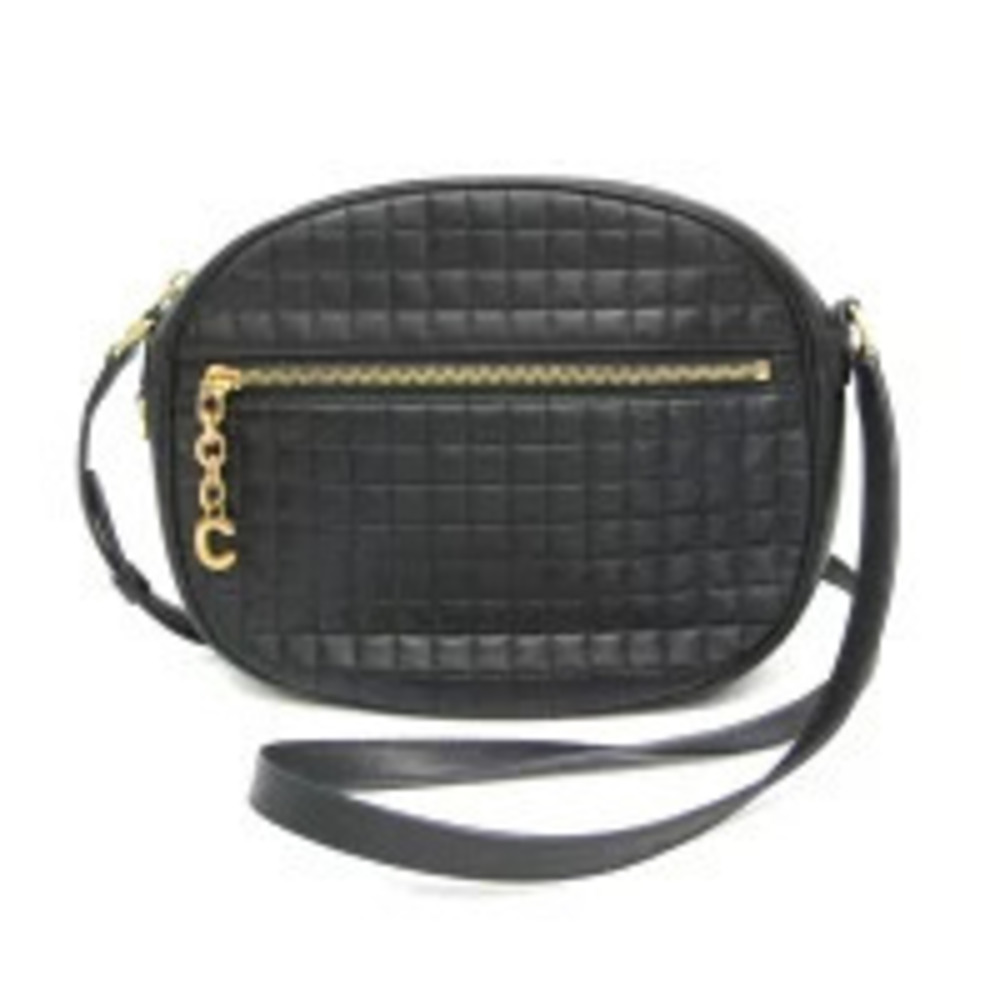 Celine Camera Bag Leather Shoulder Black